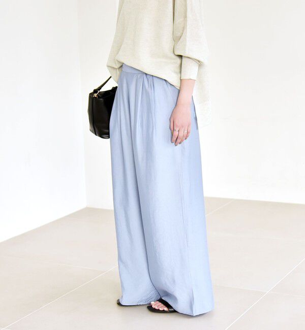 quaranciel「《予約》quaranciel:〈洗濯機可能〉タック ワイド イージー パンツ」|その他|