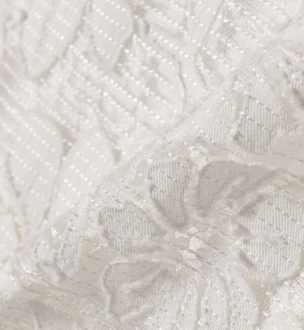 quaranciel「《予約》quaranciel:〈手洗い可能〉デニム フラワー レース キャミ ワンピース」|ワンピース|