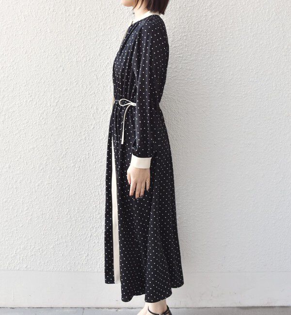 SHIPS Colors 「《予約》SHIPS Colors:〈手洗い可能〉配色 ギャザー ワンピース 2◆」|ワンピース|