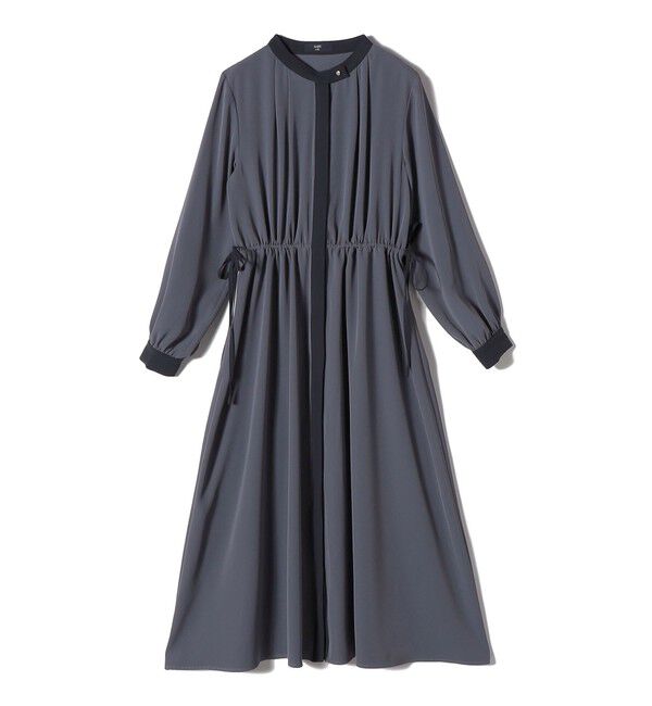 SHIPS Colors 「《予約》SHIPS Colors:〈手洗い可能〉配色 ギャザー ワンピース 2◆」|ワンピース|ライトブルー