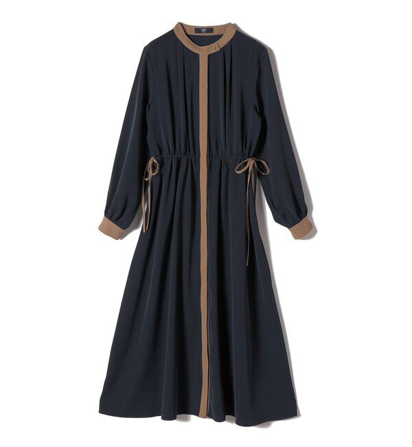 SHIPS Colors 「《予約》SHIPS Colors:〈手洗い可能〉配色 ギャザー ワンピース 2◆」|ワンピース|