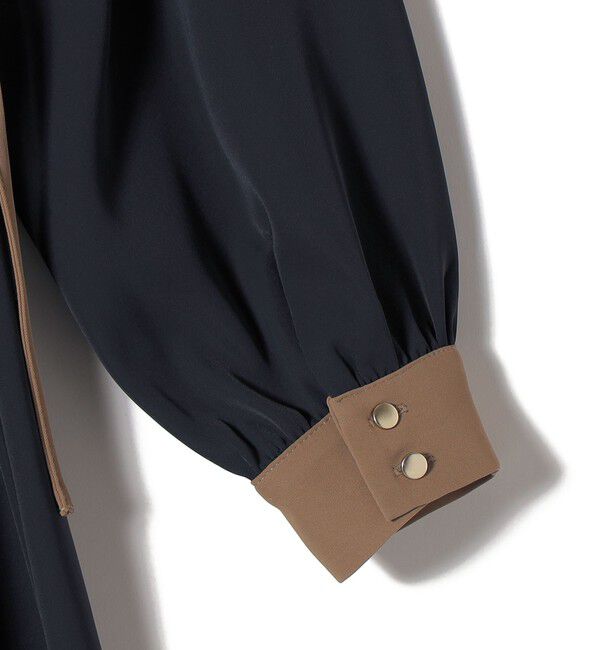 SHIPS Colors 「《予約》SHIPS Colors:〈手洗い可能〉配色 ギャザー ワンピース 2◆」|ワンピース|