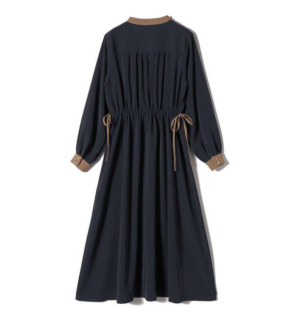 SHIPS Colors 「《予約》SHIPS Colors:〈手洗い可能〉配色 ギャザー ワンピース 2◆」|ワンピース|