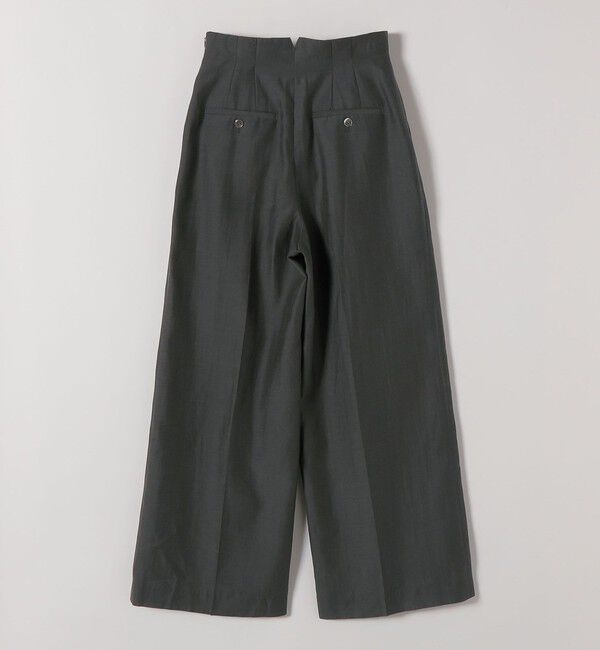 quaranciel「《予約》quaranciel:〈洗濯機可能〉リネン ミックス ハイウエスト ワイド パンツ」|その他|
