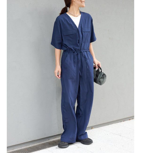 OUTDOOR PRODUCTS Usual Things「≪予約≫ダブルポケットVネックオールインワン」|オールインワン|