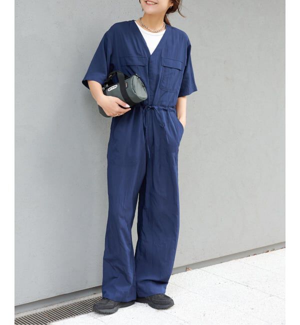 OUTDOOR PRODUCTS Usual Things「≪予約≫ダブルポケットVネックオールインワン」|オールインワン|