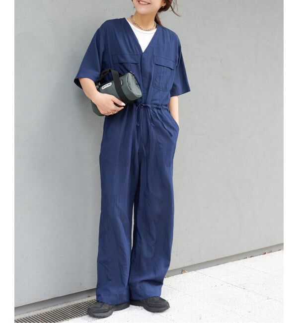 OUTDOOR PRODUCTS Usual Things「≪予約≫ダブルポケットVネックオールインワン」|オールインワン|