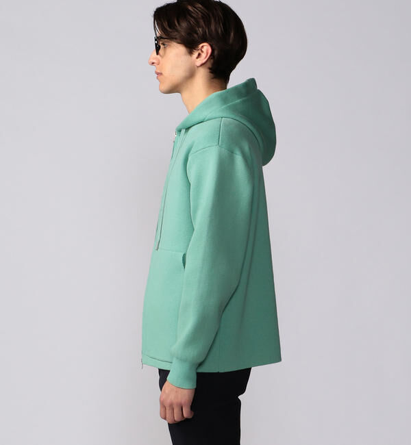 CABaN「CABaN コットンカシミヤ ジップパーカ」|ニット・セーター|