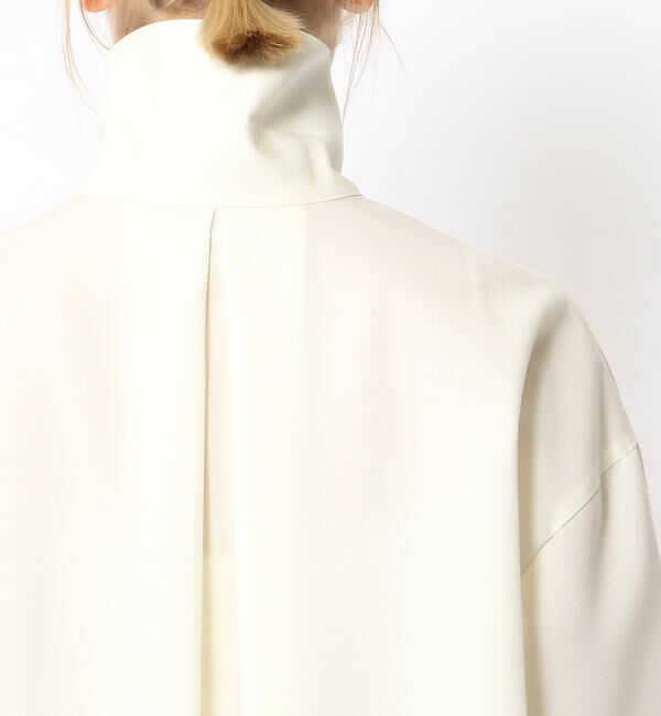 CABaN「 ウールツイル ハイネックロングシャツ」|シャツ・ブラウス|