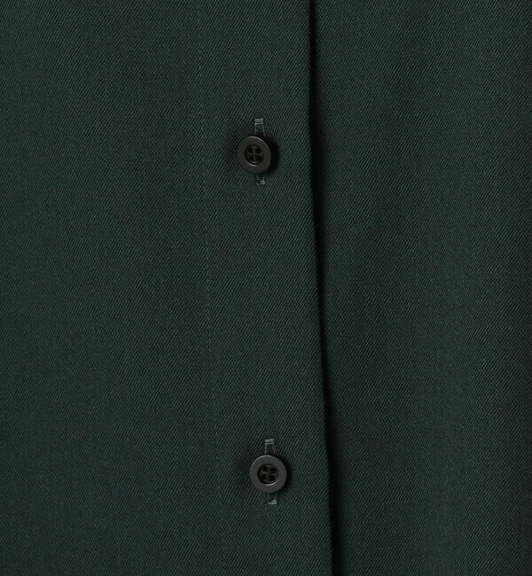 CABaN「 ウールツイル ハイネックロングシャツ」|シャツ・ブラウス|