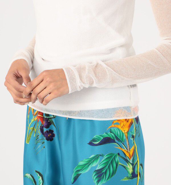 CABaN「コットンナイロン シアータートルネックプルオーバー」|ニット・セーター|