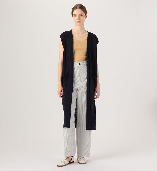 GALERIE VIE「コットンサッカー イージーストレートパンツ」|チノ|