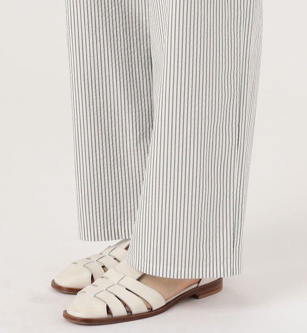 GALERIE VIE「コットンサッカー イージーストレートパンツ」|チノ|