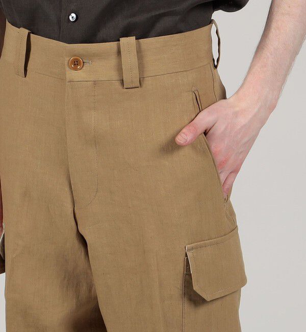 TOMORROWLAND MENS「60リネン カーゴパンツ」|カーゴ|
