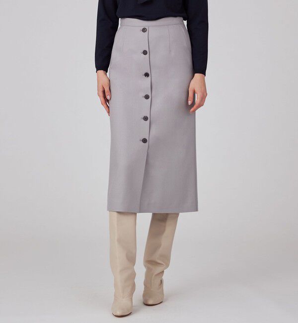 Ballsey「ストレッチボタニー ストレートスカート」|タイト|