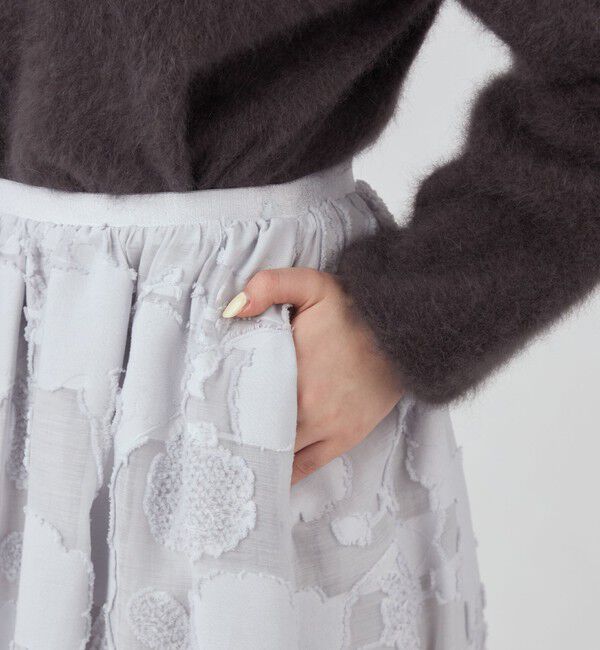 Ballsey「フラッフィージャカード ギャザースカート」|フレア|