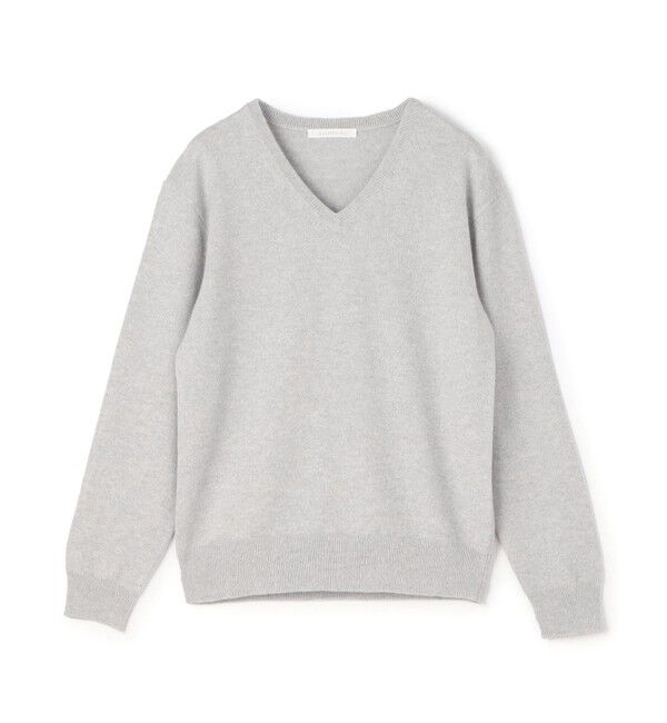 GALERIE VIE「スコットランドカシミヤ Vネックニット」|ニット・セーター|81 シルバー