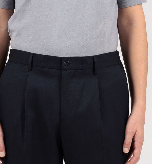 TOMORROWLAND MENS「ウールポリエステル 1プリーツ イージースラックス V.B.CANONICO」|スラックス|