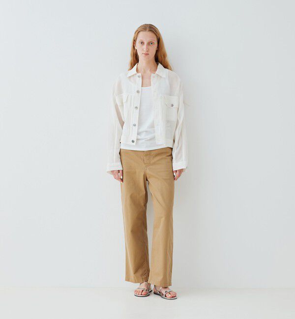 GALERIE VIE「コットンボイルワッシャー 2タックジャケット」|ブルゾン・スタジャン|