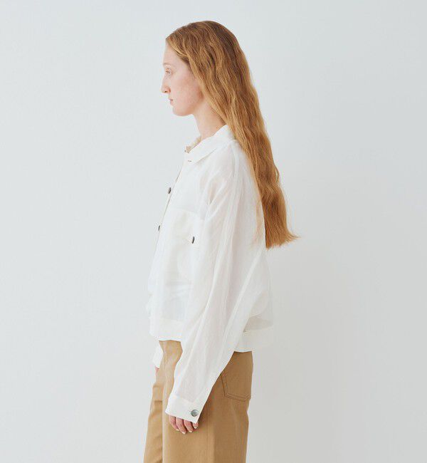 GALERIE VIE「コットンボイルワッシャー 2タックジャケット」|ブルゾン・スタジャン|