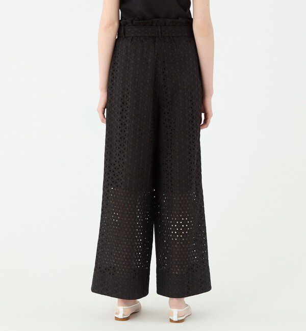 Ballsey「サークルエンブロイダリー タックワイドパンツ」|その他|