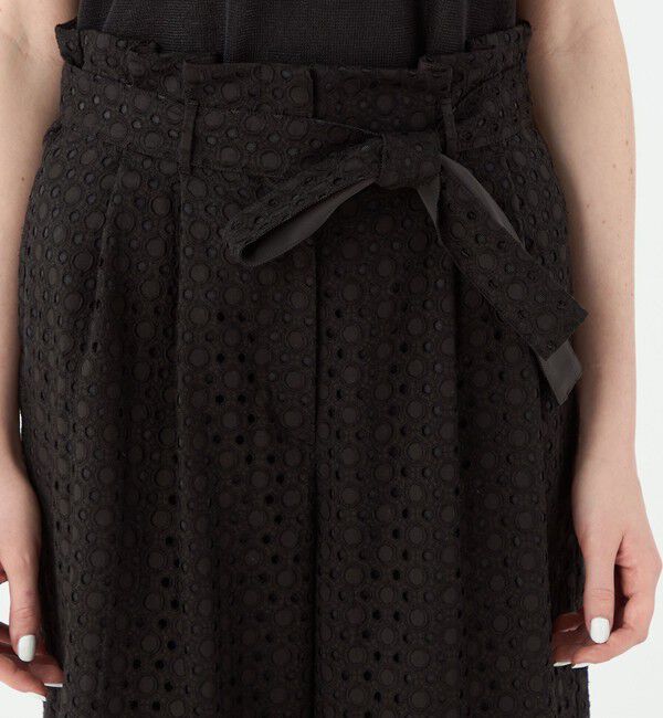 Ballsey「サークルエンブロイダリー タックワイドパンツ」|その他|