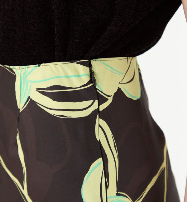 Ballsey「ビビフラワープリント マーメイドスカート」|フレア|