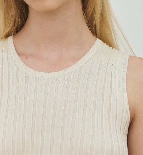 DES PRES「ドメスティックスパンシルク ノースリーブプルオーバー」|ニット・セーター|