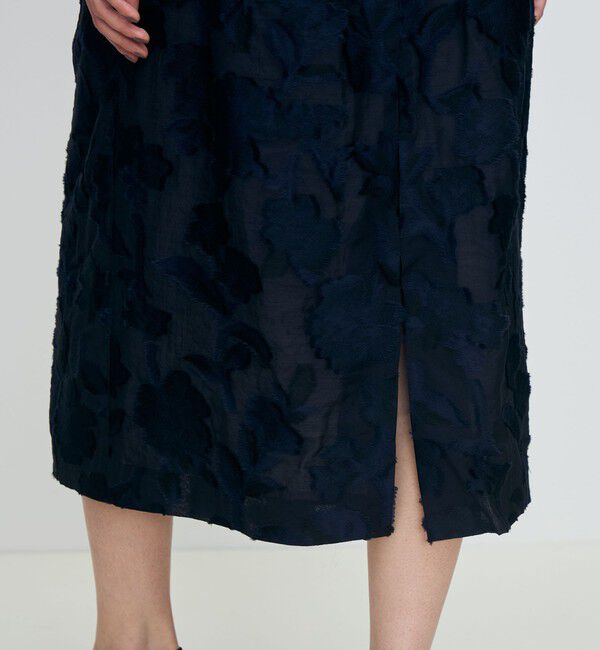 TOMORROWLAND collection「シアーカットフラワー タックフレアスカート」|フレア|