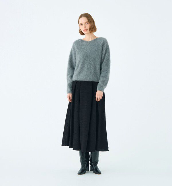 Ballsey「フラッフィーヤーン Vネックプルオーバー」|ニット・セーター|