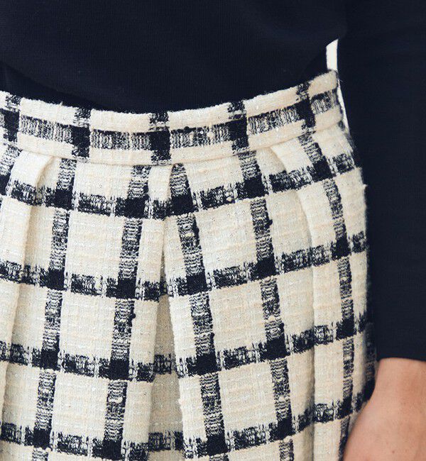 TOMORROWLAND collection「タッタースパンコール タックバレルスカート」|フレア|