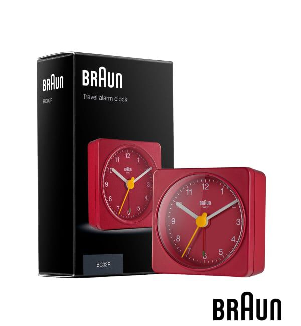 HIROB「《予約》BRAUN ALARM CLOCK RED BC02R」|クロック・置時計|