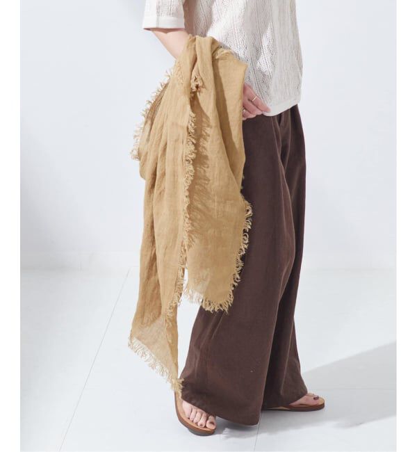 journal standard L'essage「《追加予約》【ASAUCE MELER】フランダースサンリネンガーゼSTLiii：ストール」|ストール|