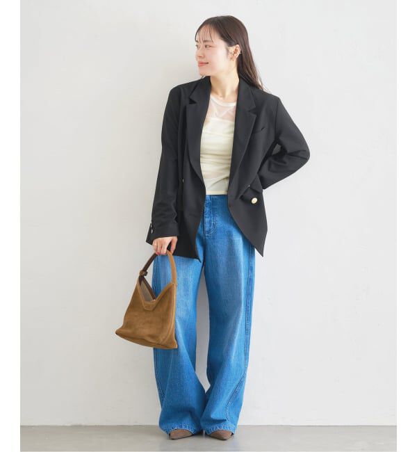 U by SPICK&SPAN「≪予約≫シアーベロア コルセットトップス」|Tシャツ・カットソー|