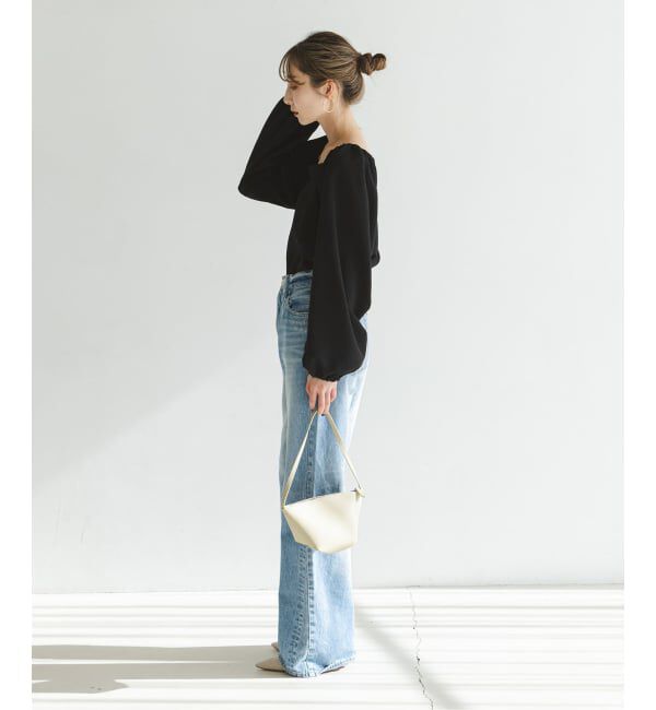 NOBLE「《追加予約》ボリュームスリーブドビーブラウス」|シャツ・ブラウス|