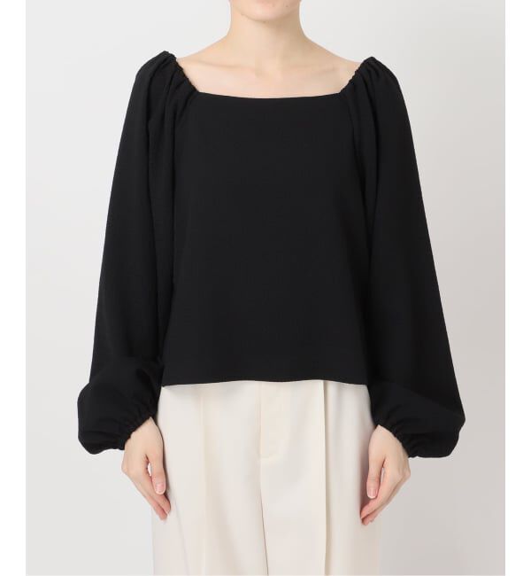 NOBLE「《追加予約》ボリュームスリーブドビーブラウス」|シャツ・ブラウス|