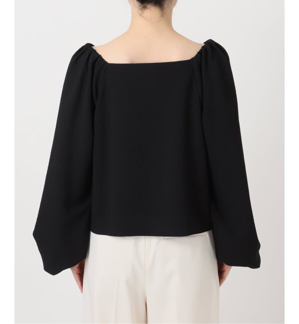 NOBLE「《追加予約》ボリュームスリーブドビーブラウス」|シャツ・ブラウス|