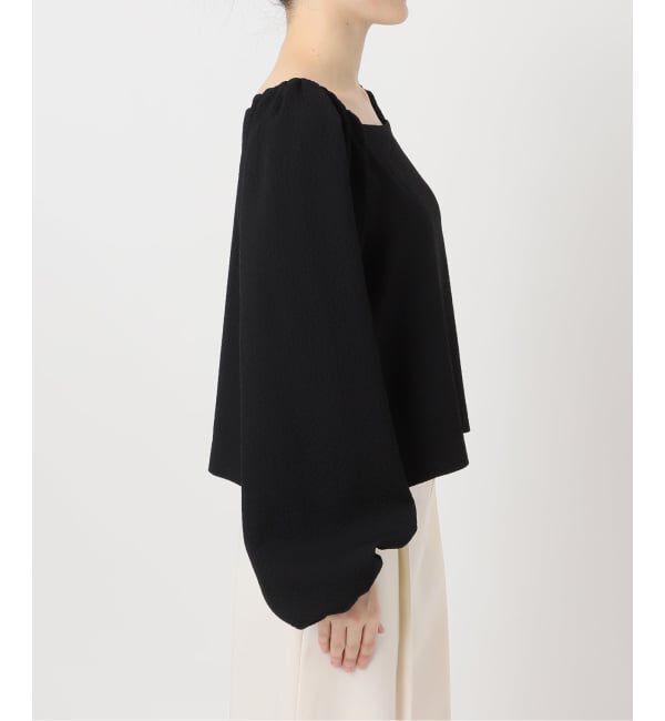 NOBLE「《追加予約》ボリュームスリーブドビーブラウス」|シャツ・ブラウス|