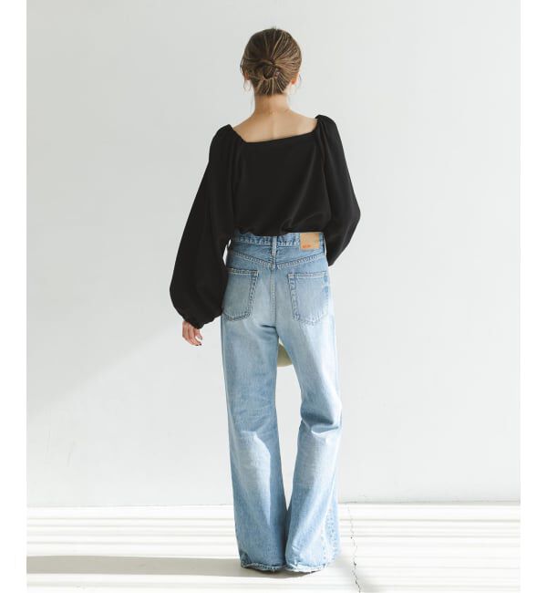 NOBLE「《追加予約》ボリュームスリーブドビーブラウス」|シャツ・ブラウス|