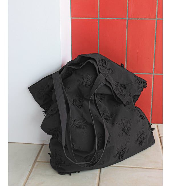 Spick and Span「《予約》crinkle crinkle crinkle 別注3D embroidery TOTE*」|トートバッグ|