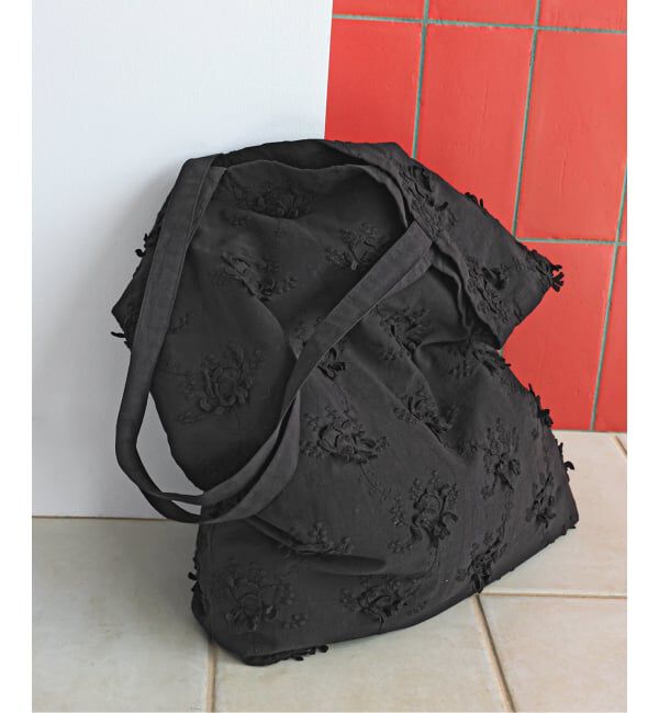 Spick and Span「《予約》crinkle crinkle crinkle 別注3D embroidery TOTE*」|トートバッグ|