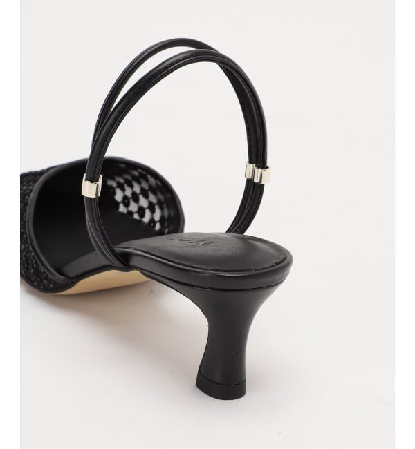  「《予約》5cmポインテッドフラワースパンコールミュール」|パンプス|