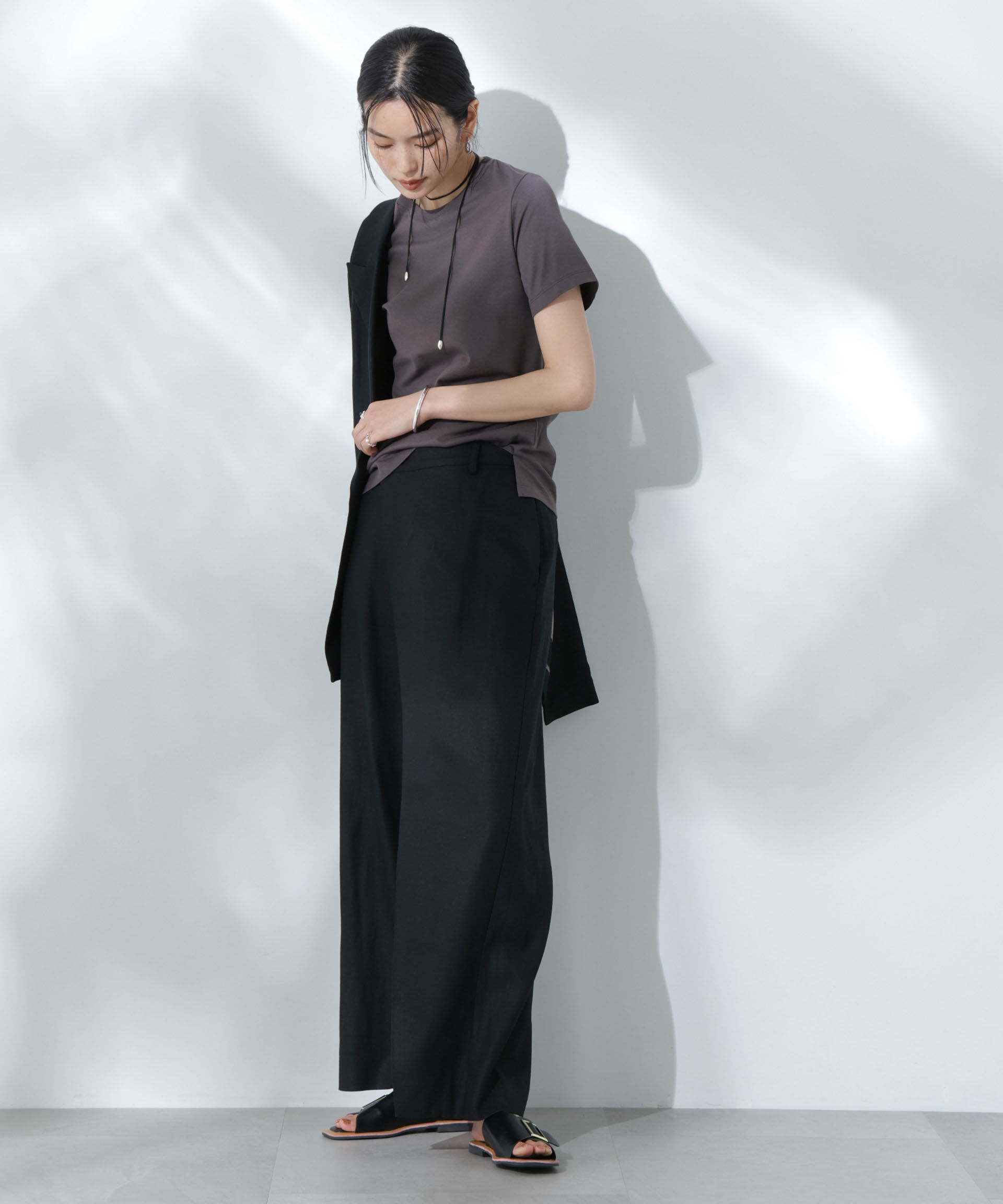 nano･universe「Anti Soaked(R) 汗染み防止クルーネックTシャツ」|Tシャツ・カットソー|