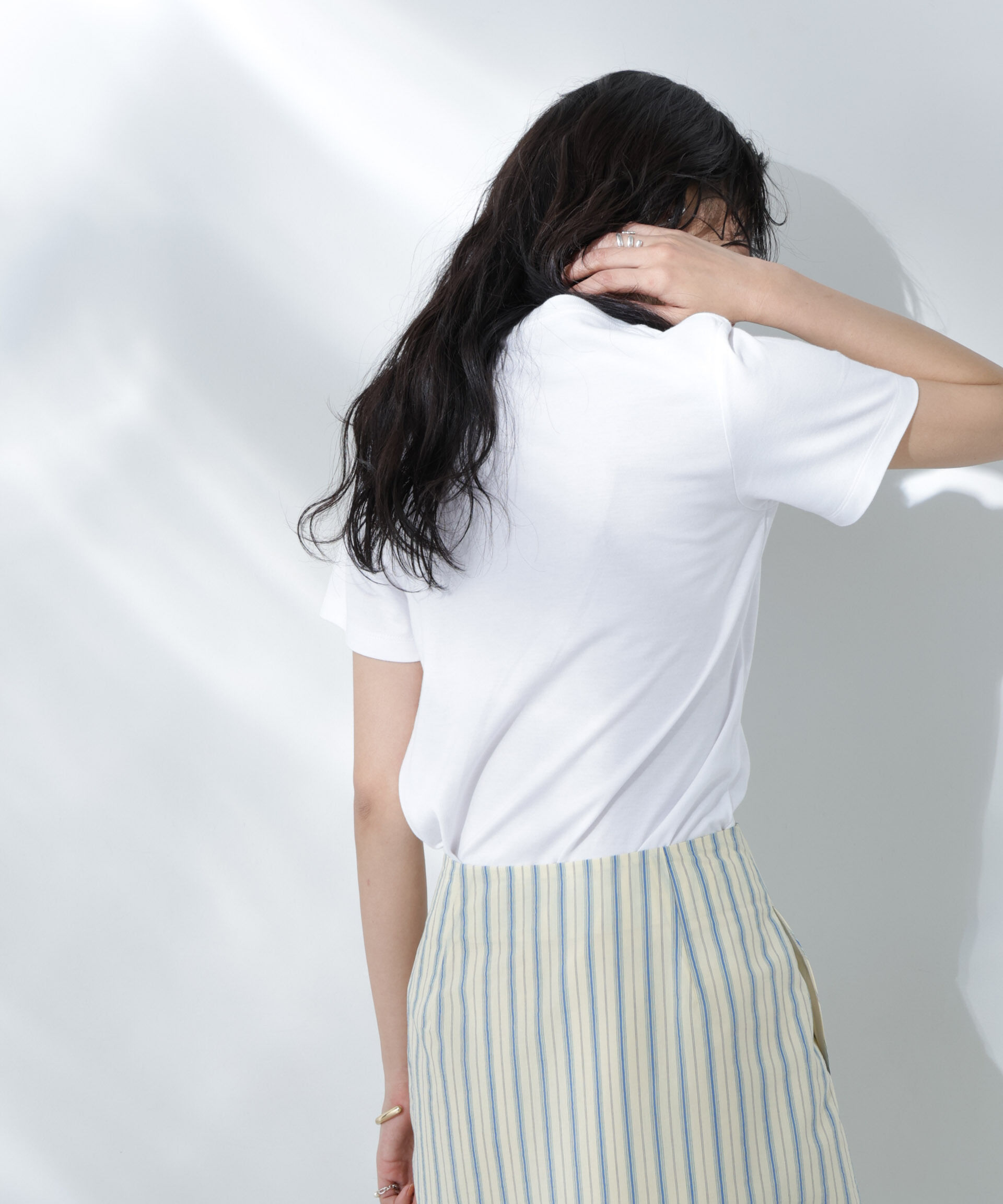 nano･universe「Anti Soaked(R) 汗染み防止クルーネックTシャツ」|Tシャツ・カットソー|