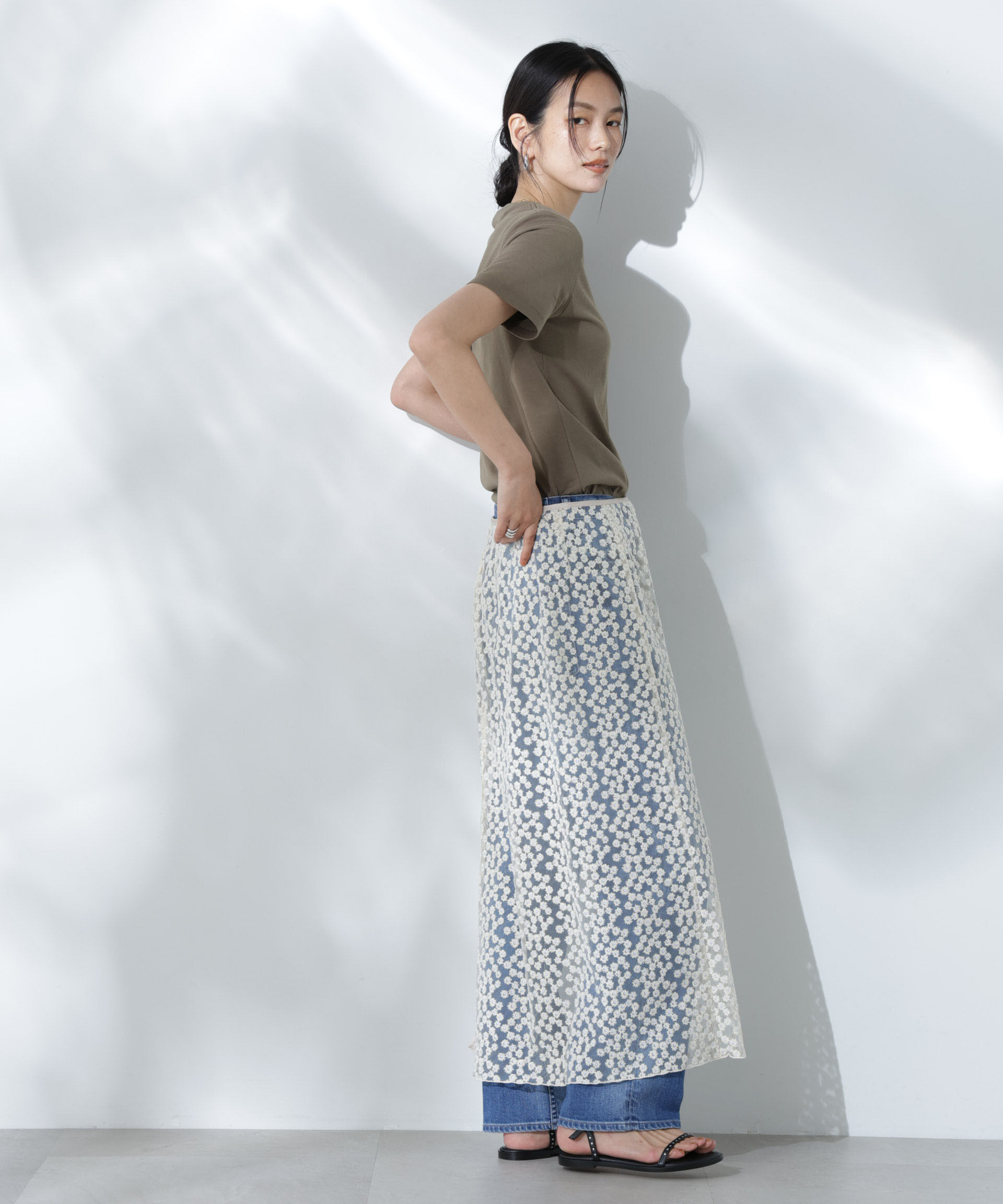 nano･universe「Anti Soaked(R) 汗染み防止クルーネックTシャツ」|Tシャツ・カットソー|