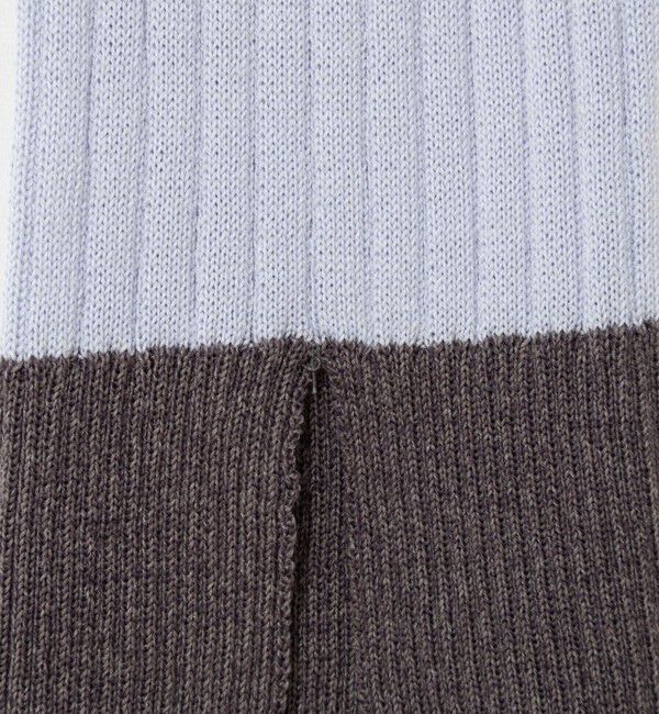 NOLLEY'S sophi「《手洗い可能》ウール混ワイドリブ袖口配色プルオーバー」|ニット・セーター|