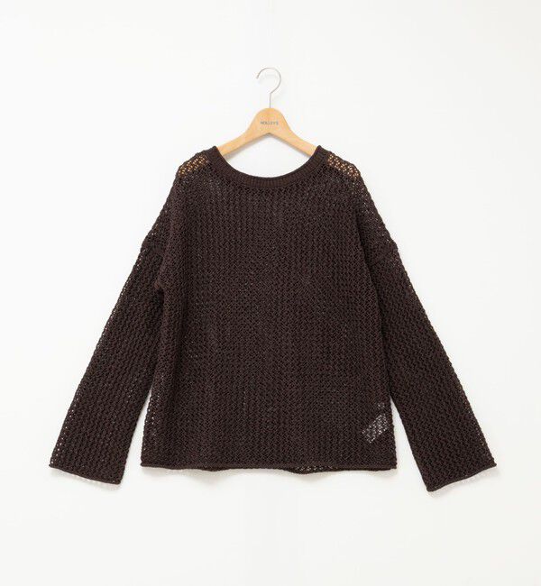 NOLLEY'S「《手洗い可能》ペーパーヤーンメッシュプルオーバー」|ニット・セーター|