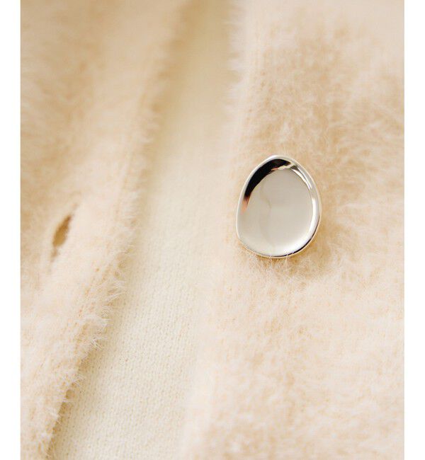 VIS「接結メタルボタンミニフェザーニットコート」|ノーカラージャケット|