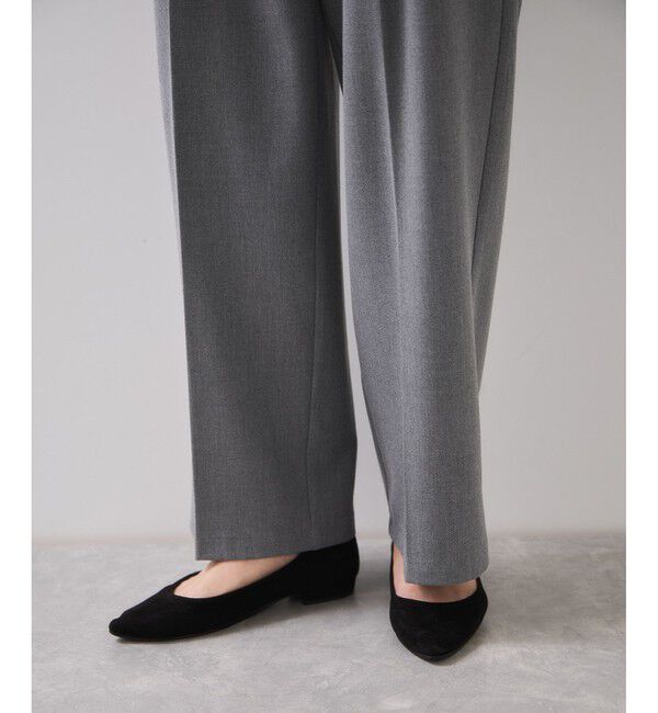 VIS「Hot Beautyベルテッドスリムストレートパンツ/イージーケア」|チノ|