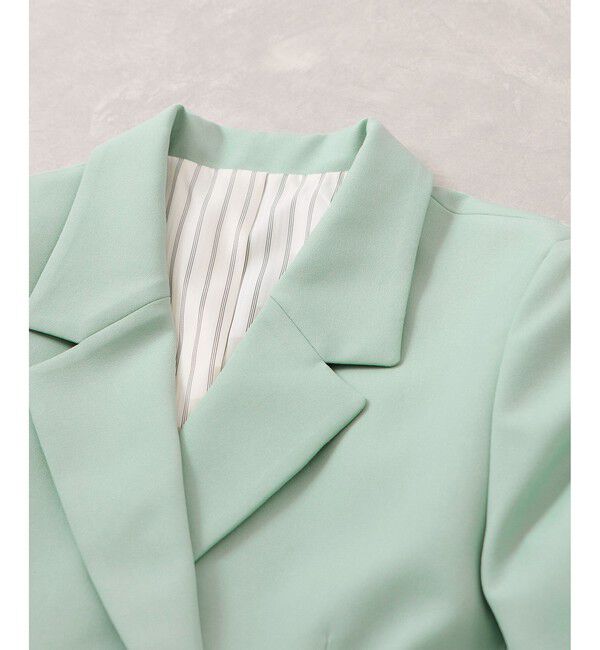 VIS「【美easy】コンフォート金ボタンジャケット/イージーケア・UVケア・セットアップ対応」|テーラードジャケット|